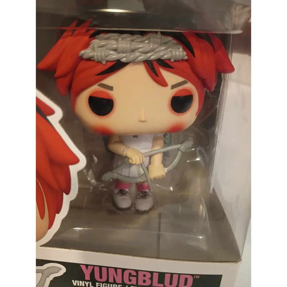 Funko Pop Rocks Yungblud 225 Vinyl Figure Red Hair Barbed Wire Headband